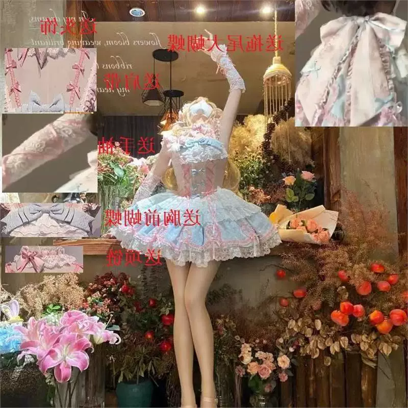 Настоящее платье с бантом, (Физика), стиль Лолита, Lolita Jsk