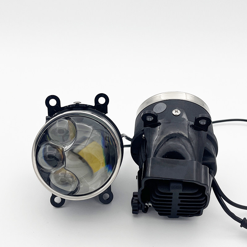 Противотуманные фары 12v60瓦车灯超亮led汽车激光雾灯总成改装透镜远近光一体高低灯 Morissic