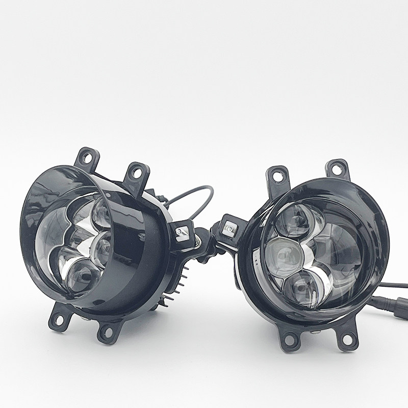 Противотуманные фары 12v60瓦车灯超亮led汽车激光雾灯总成改装透镜远近光一体高低灯 Morissic