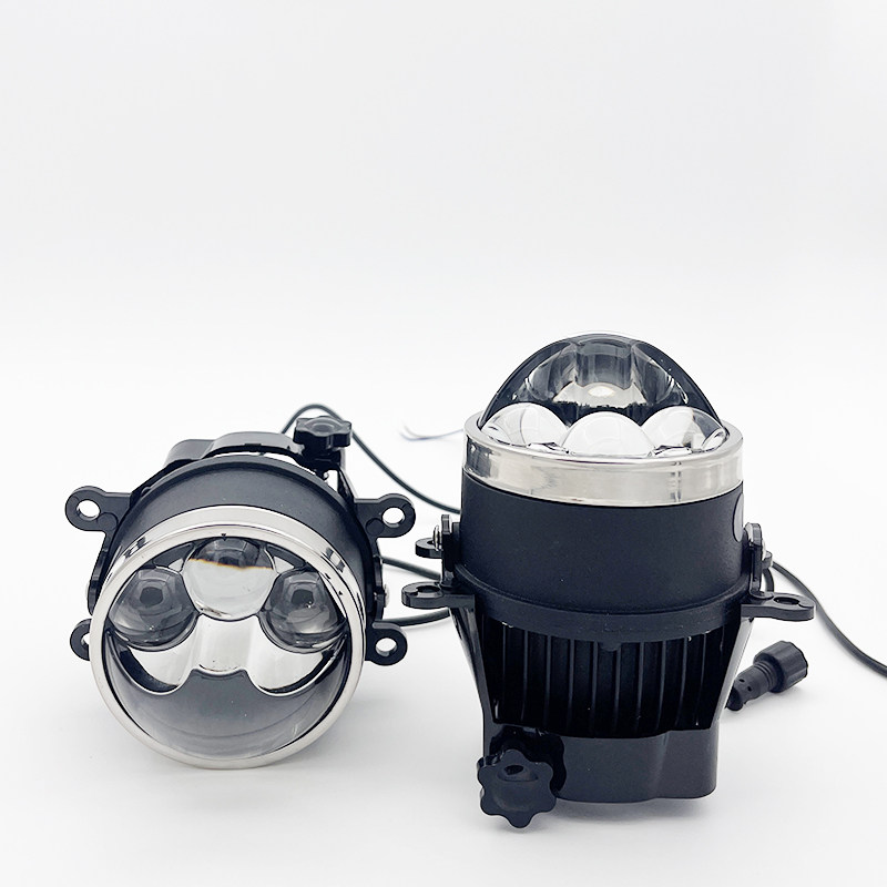 Противотуманные фары 12v60瓦车灯超亮led汽车激光雾灯总成改装透镜远近光一体高低灯 Morissic