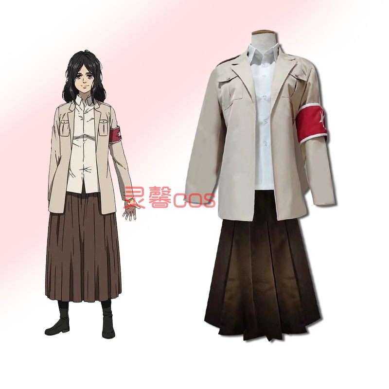 Attack on Titan Cosplay Final Season Survey Corps Reiner Eren Pieck Cosplay Costume Full Set