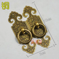 xử lý Antique cửa đồng Trung Quốc xử lý thẳng tay cầm gậy mây xử lý đồng phụ kiện nội thất phần cứng - Buồng tủ sắt đựng quần áo