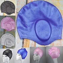 Professional swimming cap waterproof silicone long hair ear protection adult men and women children Winter Swimming warm thick rubber extra