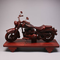 Indian small leaf red sandalwood vintage motorcycle model mahogany solid wood crafts creative wood carving ornaments nostalgic gifts