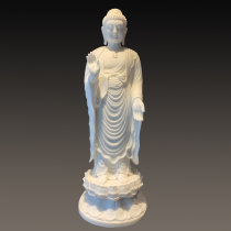 Natural Han white jade raw stone whole material hand engraving Buddha Sakyamuni Buddha like come to Buddha statue Buddha statue of Buddha