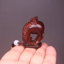 Immediately win Indian leaflet rosewood carved mahogany animal pendant Put toy pendant bag hanging keychain