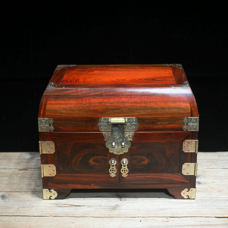 All-only board of the National University of China red acid face jewelry box redwood jewelry box solid wood dressing box mirror box treasure chest