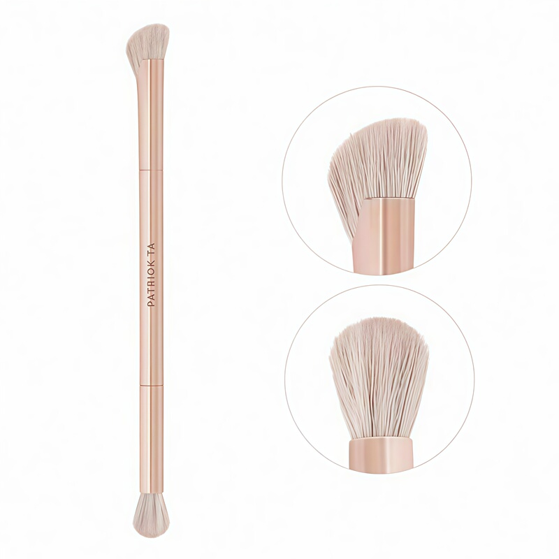 Patrick Ta Dual Nose Double-Ended Nose Shadow Makeup Brush Highlight Brush Blending Brush Eyeshadow Brush with Original Box Patrick Ta Dual Nose Double-Ended Nose Shadow Makeup Brush Highlight Brush Blending Brush Eyeshadow Brush with Original Box