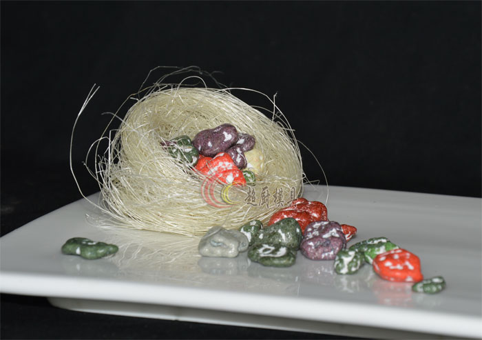 Creative Nest Silk Color Tùy chọn Sáng tạo Thực phẩm lạnh Ý Ẩm thực Ý Dụng cụ trang trí Tấm siêu bếp - Tự làm khuôn nướng khuôn kem