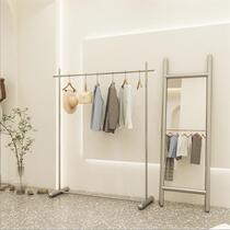 Clothing Shop Furnishing Shelves Landing Clothes Hat Display Racks Stainless Steel Briefs For Men And Women Special Hanging Hanger Single Poles