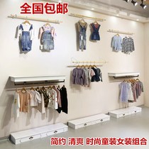 Clothing store display rack clothing store display rack Wall clothing store clothes hanger childrens clothing store shelf display rack Wall