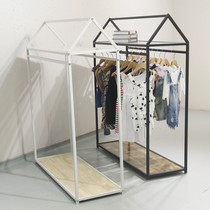 Childrens clothing store shelf display wall children of mother-to-child shop decoration landing combination clothes multi-function zhong dao jia