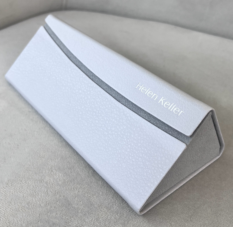 Helen Keller Cadillac Myopia Glasses Case Triangular Folding Glasses Case Portable Anti-Pressure Storage