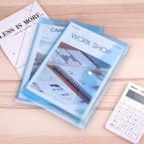 Dei 5505 file bag A4 transparent button bag plastic briefcase file bag information file bag 10 packs