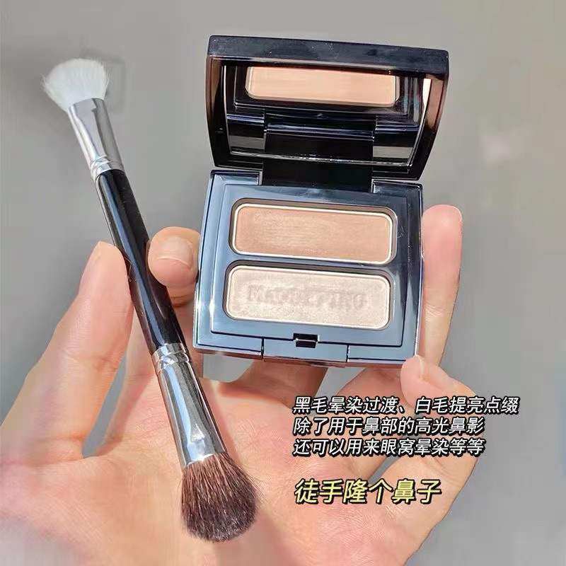 Hair teacher's same eye shadow brush wool animal hair F8 nose and shadow brush with double head fainting and brush with high light makeup brush