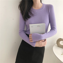 Knitted bottoming shirt fashionable fashion western style autumn clothes womens 2020 new autumn and winter inner long-sleeved t-shirt top clothes