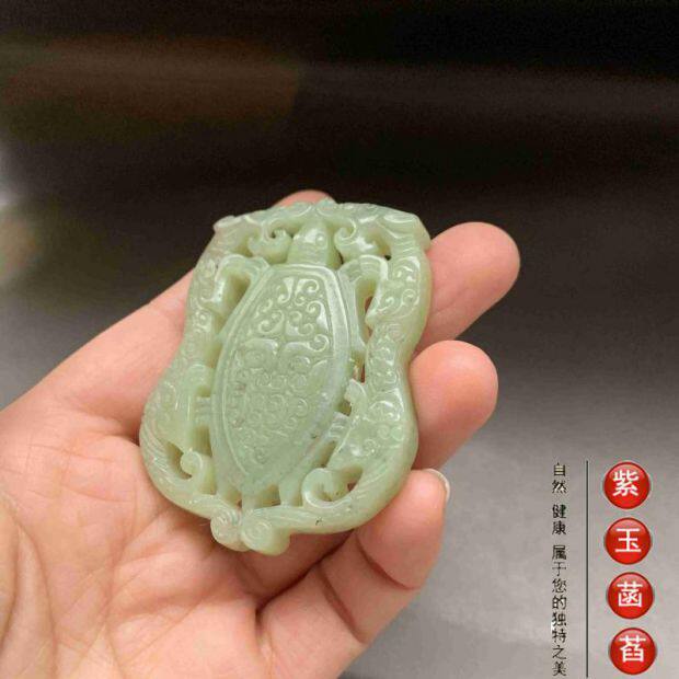 Украшения на руку 老玉古玩神兽保平安双面玉佩腰佩小手把件小摆件清仓包邮007