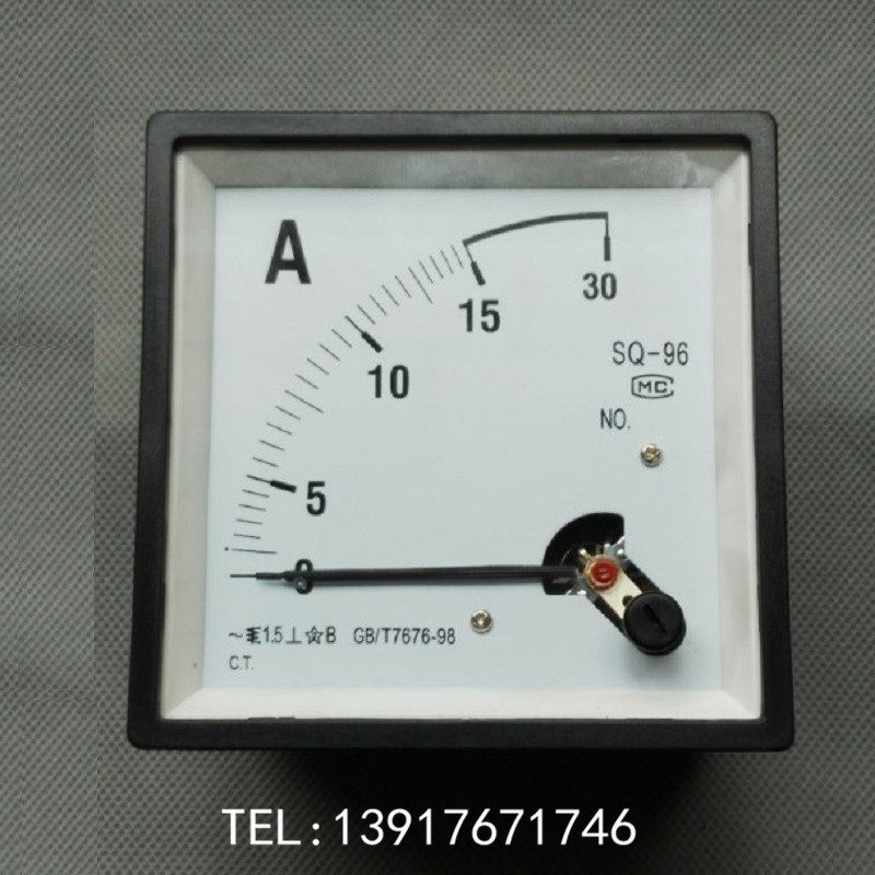 Pointer type AC current meter Head SQ CP-96 0-15A Overload to 30A Dimensions 96*96mm