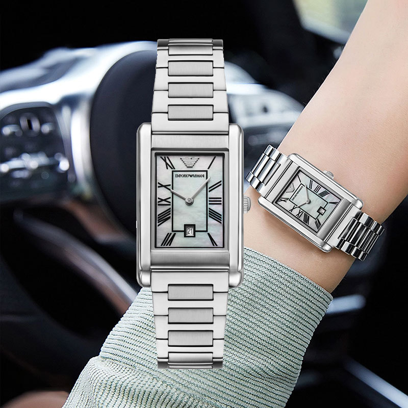 Armani Armani Square Watch Men's 2025 New Business Casual Style Watch Gift Ar11664 Armani Armani Square Watch Men's 2025 New Business Casual Style Watch Gift Ar11664