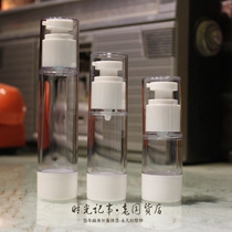 AS Vacuum Bottle Press Mouth Vacuum Bottle Lotion Bottle Vacuum Split Bottle Travel Small Sample Bottle Pressed Pump Eye Cream Hand Cream Split