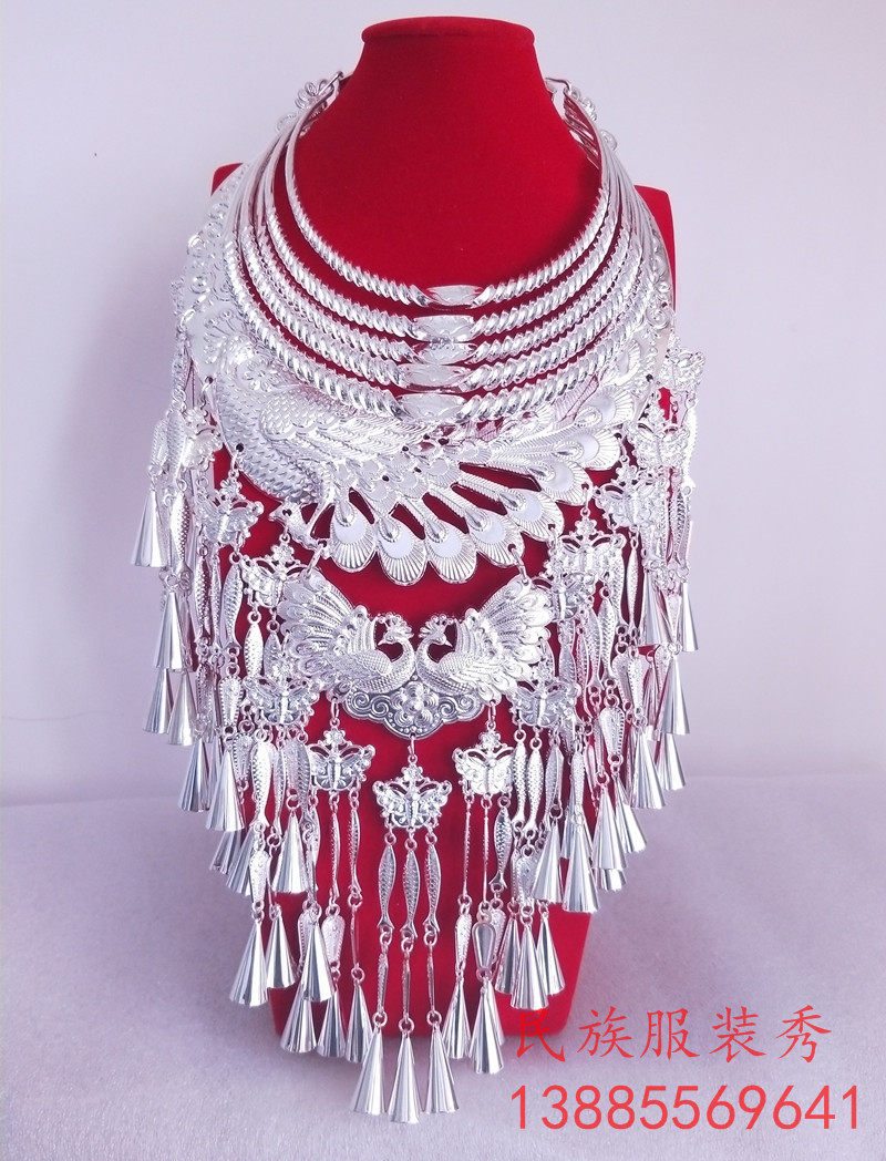 National Wind Item Circle New Five-Ring Peacock hanging large Item Circle Stage Performance Costume Wear Item Ring