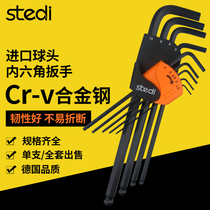 Stelli Allen Wrench Set Universal Screwdriver Single Ball Head Inner Six Angle Metric Wrench Tool