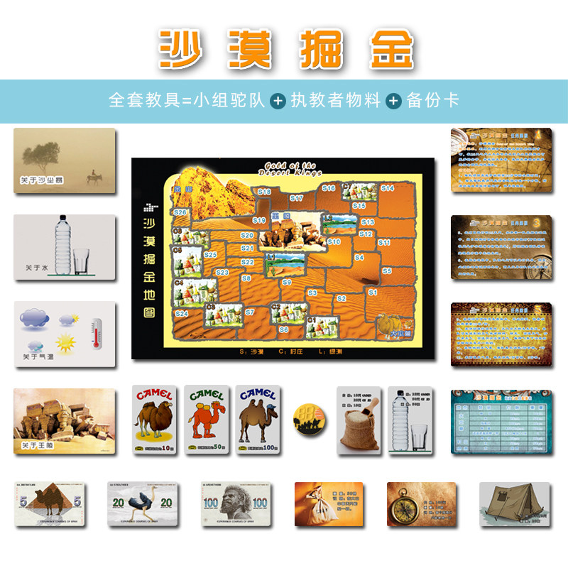 沙漠掘金沙盘：🔥团建神器+内训利器！超大尺寸桌图，顺丰直达！🚀-桌游卡牌-淘宝好物网