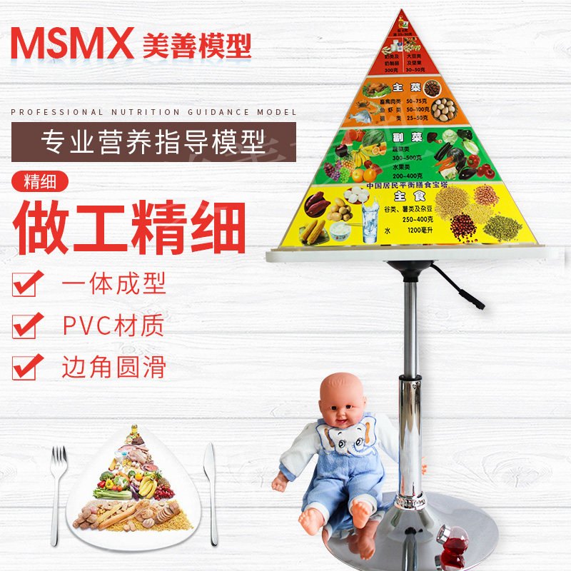 仿真食品 中国居民均衡营养膳食宝塔模型 新版营养食物模型