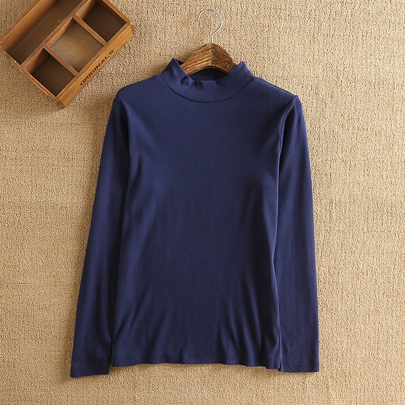 Nhật Bản đơn nữ đồ lót cotton cổ áo ấm hàng đầu quần áo mùa thu quần áo đơn dịch vụ gia đình tăng phân 2 miếng quần giữ nhiệt