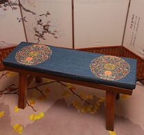 Long strip Chinese-style tea table and chair cushion mahogany solid wood sofa cushion non-slip board board cushion change insole embroidery custom