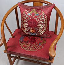 Summer mahogany sofa cushion dining chair cushion solid wood chair cushion triangle chair cushion tea table chair cushion sponge non-slip brown pad custom