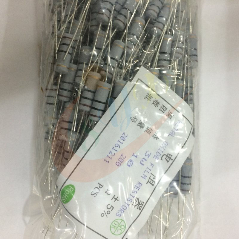 3W 3W accuracy 5% 9 1R 10R 10R 11R 12R Ohm color ring plug-in carbon film resistance