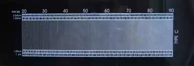 20-90 textile density ruler warp and weft density scale setting machine tail weight measurement control