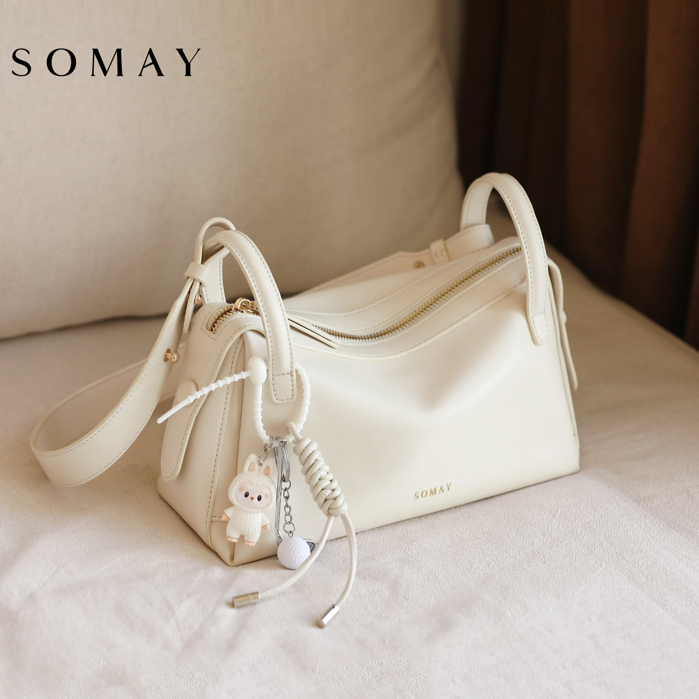 波士顿枕头包包女式2025新款夏季百搭单肩斜挎包女款小众腋下女包