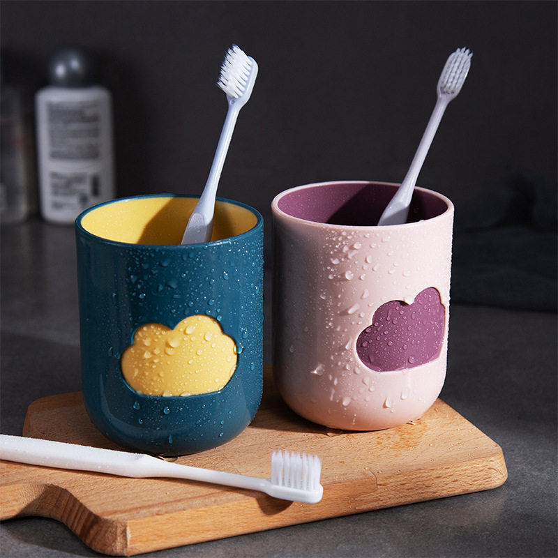 Home eco-friendly mouthwatering cup Home lovers toothbrush cup dental cylinder cup toothbrushing mouth cup water cup plastic washing cup