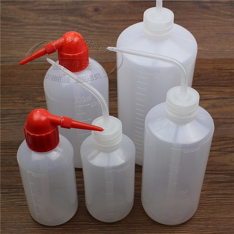 优质塑料洗瓶250ml500ml1000ml 弯头/红头 冲洗瓶 清洗瓶 吹气瓶