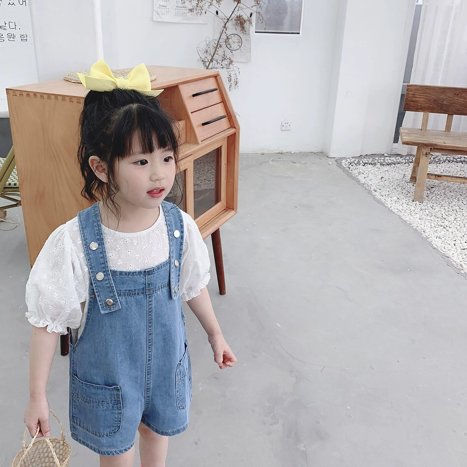 Quần short denim trẻ em và trẻ em Hàn Quốc! Mùa xuân và mùa hè năm 2020 mới cho bé trai và bé gái quần âu cotton - Quần