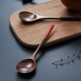 Японская ложка, маленькая детская посуда из натурального дерева