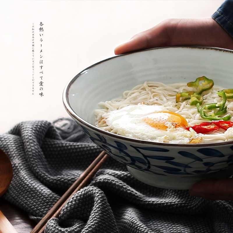 NDP soup bowl bowl ceramic household tableware body round bowl bowl of Japanese contracted creative GT - A285-3 under the glaze