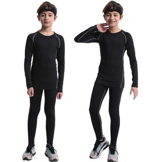 美式儿童紧身衣训练服速干套装学生篮球足球跑步健身小孩运动打底