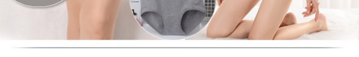 4 phụ nữ đồ lót phụ nữ cotton cao eo vải cotton hông kích thước lớn sinh viên tóm tắt liền mạch quần lọt khe nữ