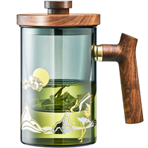 Glass Cup men and women high face value Summer with cover tea cup Home Flower Tea Large capacity office Water drinking cup