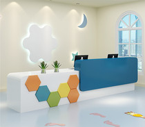 Spot Brief Nursery Roast Lacquer Front Desk Children Early Education Center Art Training Institution Piano Painting Cashier Desk