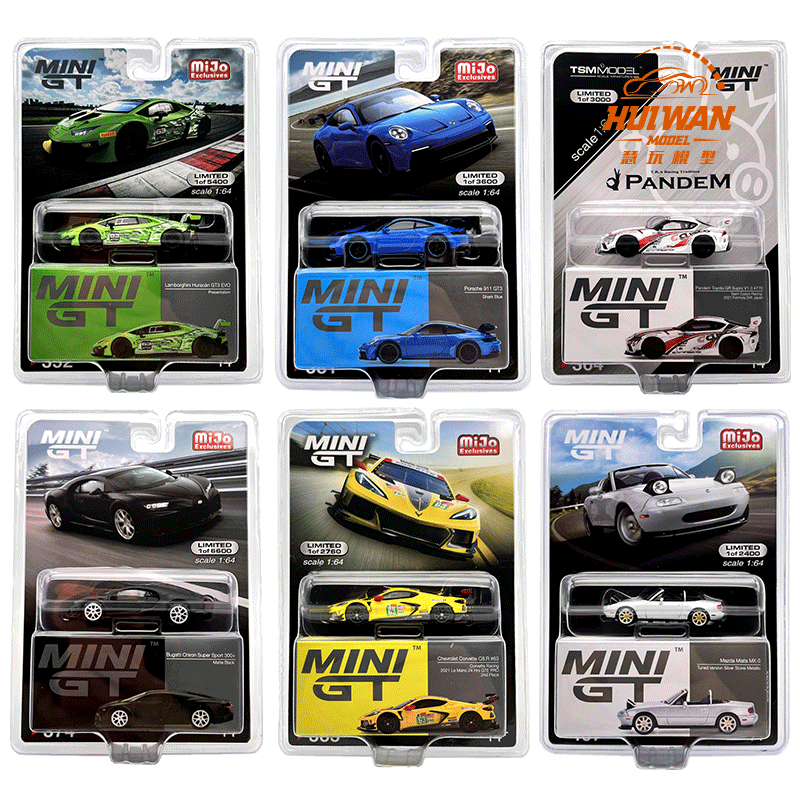 [US версия] TSM MINIGT1: 64 Lamborghini Bugatti Porsche GT3 Kervит