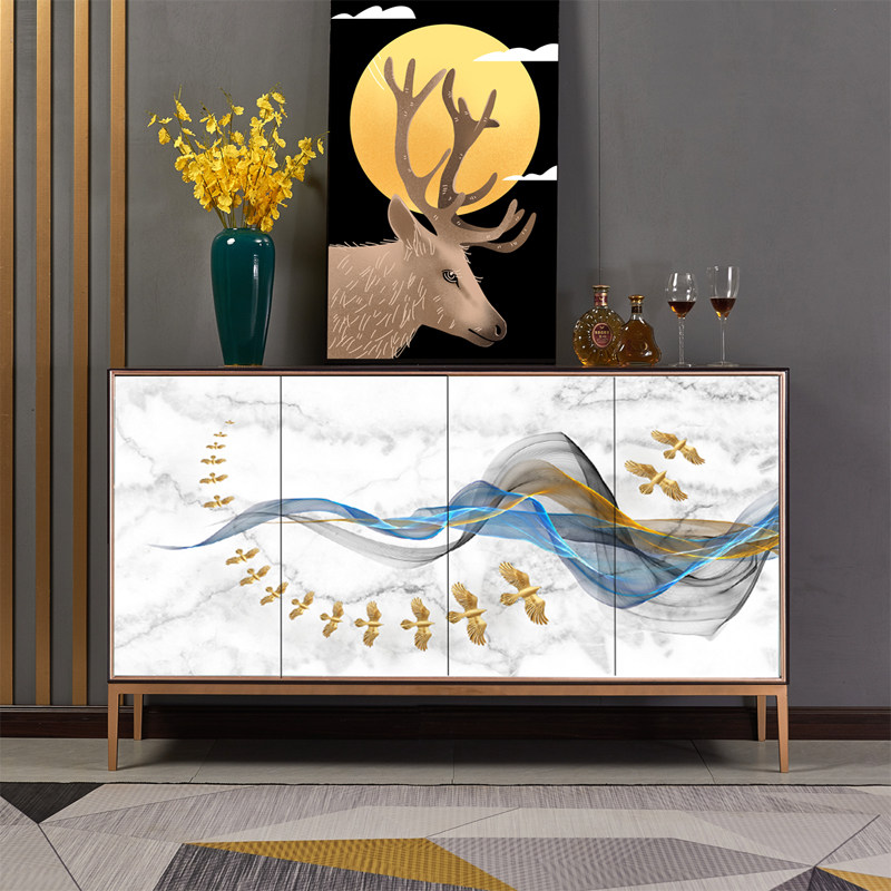 Simple modern shoe cabinet Light luxury home partition cabinet Living room entrance cabinet door household model room Club decoration cabinet