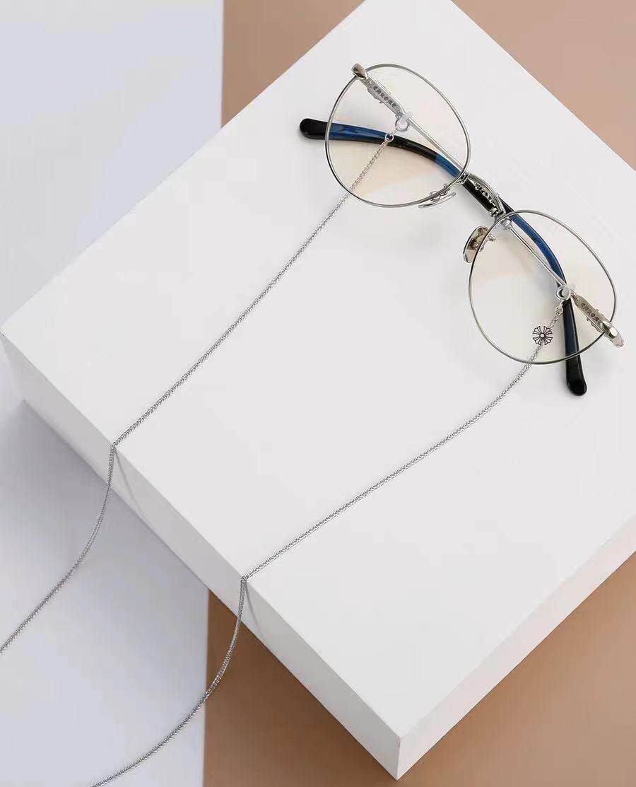 Очки цепи 纯钛日本网红眼镜链挂脖防掉男女防丢口罩链挂链墨镜链条项链细链