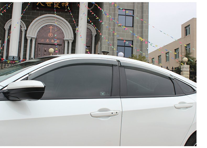 Toyota Corolla New Crown đặc biệt mưa che cửa sổ mưa lông mày cũ Ruizhi Lei Ling cửa xe che mưa dải - Mưa Sheld miếng dán chống mờ gương