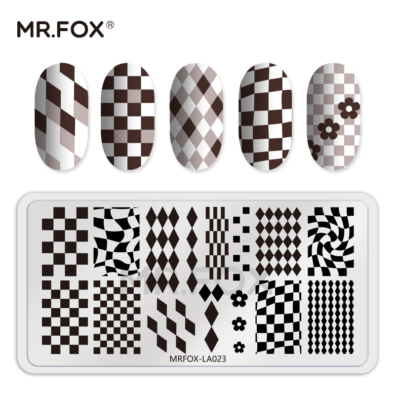 Mr.Fox Nail Art Stamping Plate Set Big Brand Internet Celebrity Stamp Printing Oil Transfer Full Set of Tools