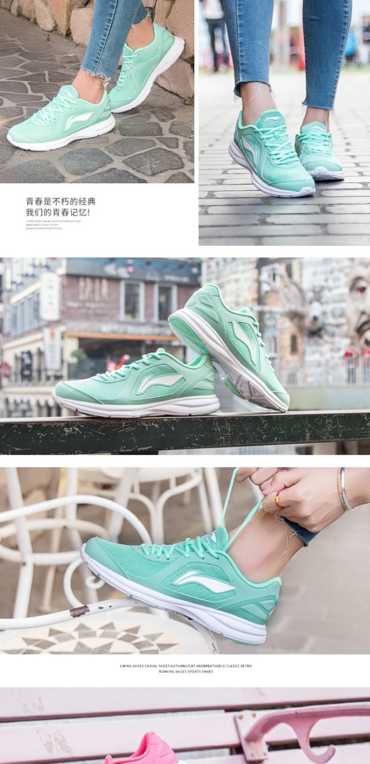 Giày thể thao nữ Li Ning mùa thu đông 2018 mới các hãng giày sneaker nổi tiếng