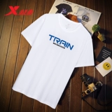 Xtep, летняя футболка с коротким рукавом, дышащий спортивный костюм, коллекция 2021, круглый воротник, для бега